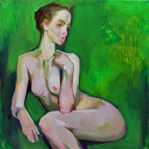 Nude in green
